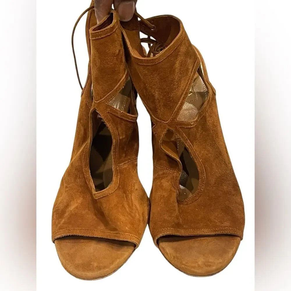 Aquazzura sexy thing suede wedge Size:40.5